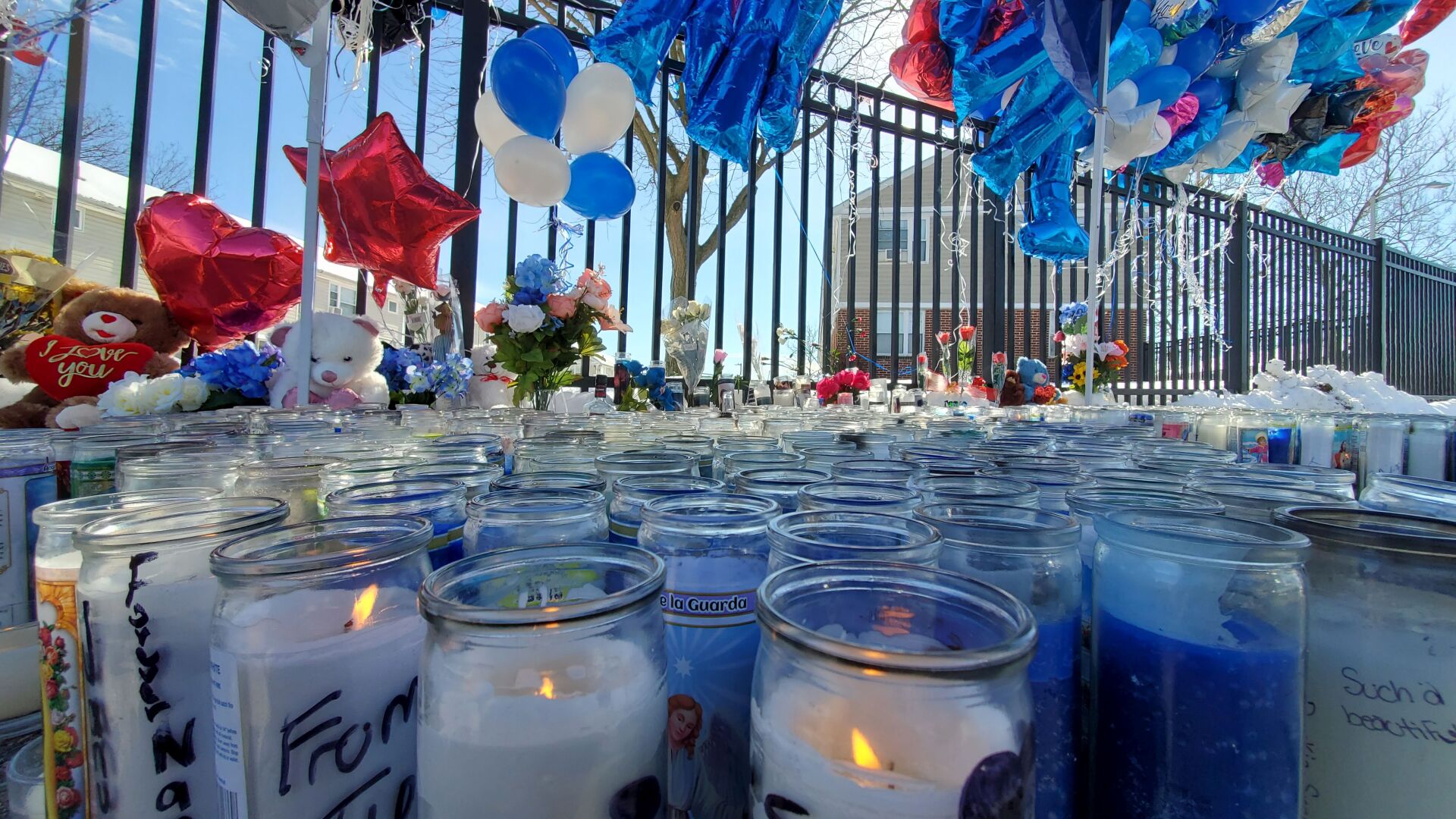 Memorial for Reading homicide victim